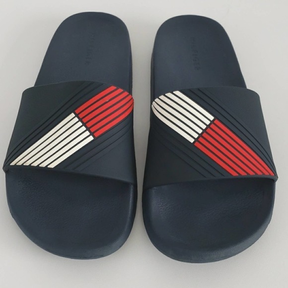 TOMMY Slides, Red White & Blue, Men's Size: 9, $15 - Picture 1 of 7